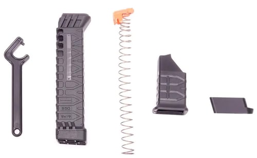 ATI Schmeisser S50 MLE Glock Magazine Adapter for Glock 9mm Luger 17/19 50/rd | 9x19mm NATO | 4251366503063